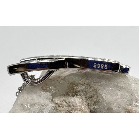 Cynthia Rowley New York Rainbow CZ Pendant 18 -20'' Necklace Sterling 925 Silver - Picture 5 of 10